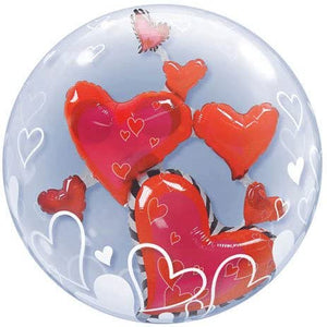 
            
                Load image into Gallery viewer, Double Bubble Love Floating Hearts Balloon
            
        