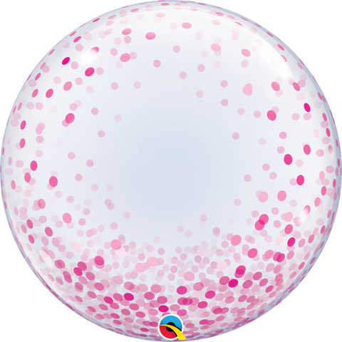 Deco Bubble Pink Confetti Dots 24