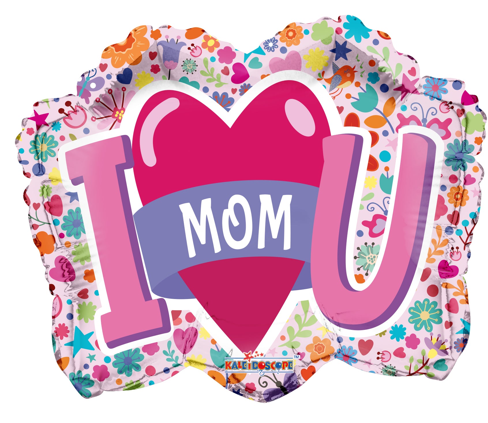 I Love You Mom Shape Foil Balloon 18"