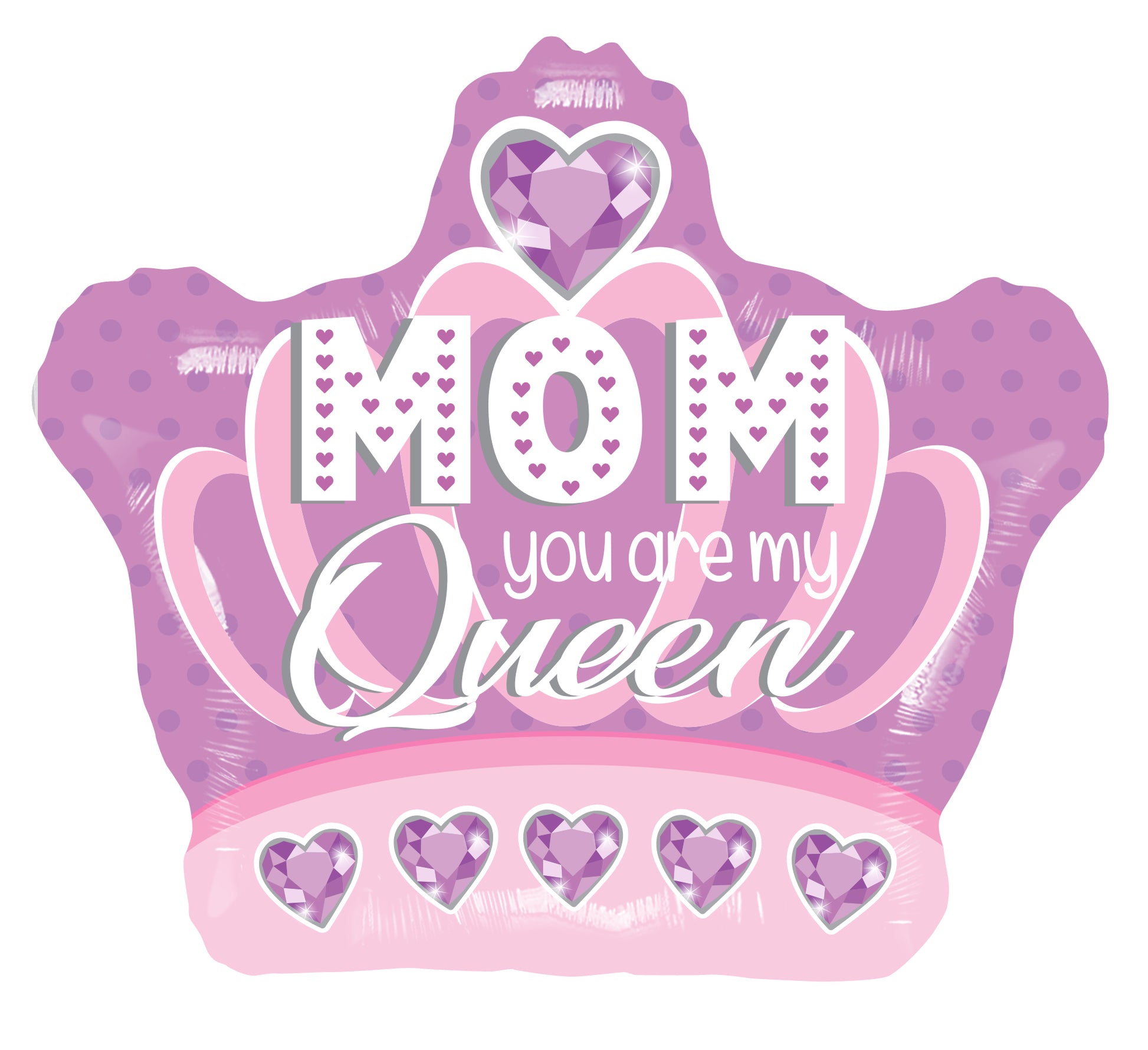 Mom Queen Foil Balloon 18"