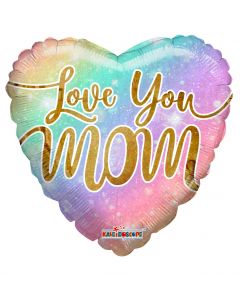 
            
                Load image into Gallery viewer, Love You Mom Rainbow Holographic
            
        