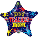 Best Teacher Ever Stars 18"