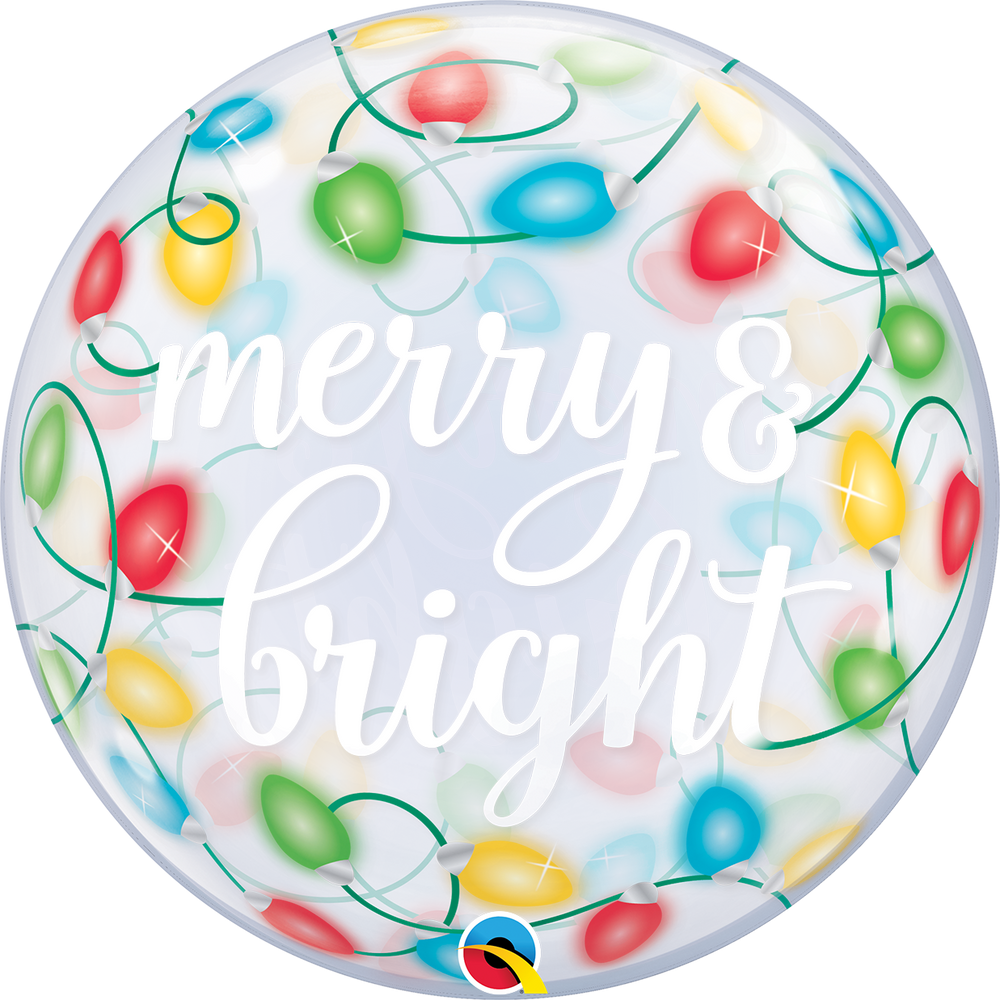 
            
                Load image into Gallery viewer, Round Merry and Lights Bubble Balloons 22&amp;quot;
            
        