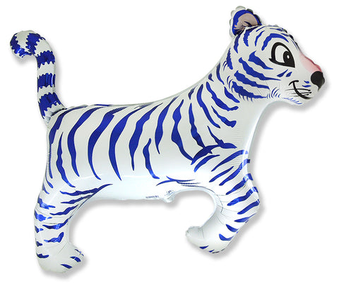 Tiger white Blue Stripes 30