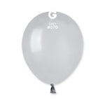 Solid Balloon Grey A50-070 | 100 balloons per package of 5'' each