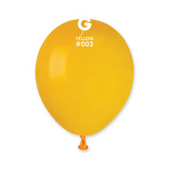 Solid Balloon Yellow  A50-003  | 100 balloons per package of 5'' each