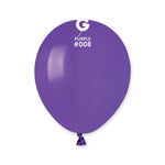 Solid Balloon Purple A50-008  | 100 balloons per package of 5'' each