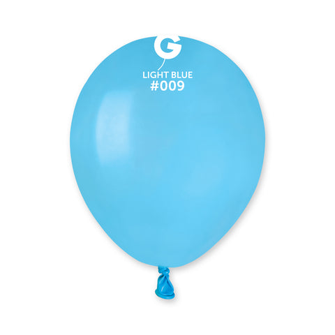 Solid Balloon Light Blue  A50-009  | 100 balloons per package of 5'' each