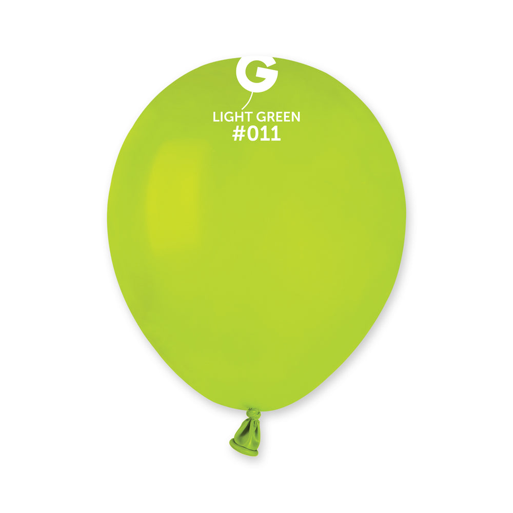 Solid Balloon Light Green  A50-011  | 100 balloons per package of 5'' each