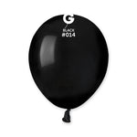 Solid Balloon Black A50-014  | 100 balloons per package of 5'' each