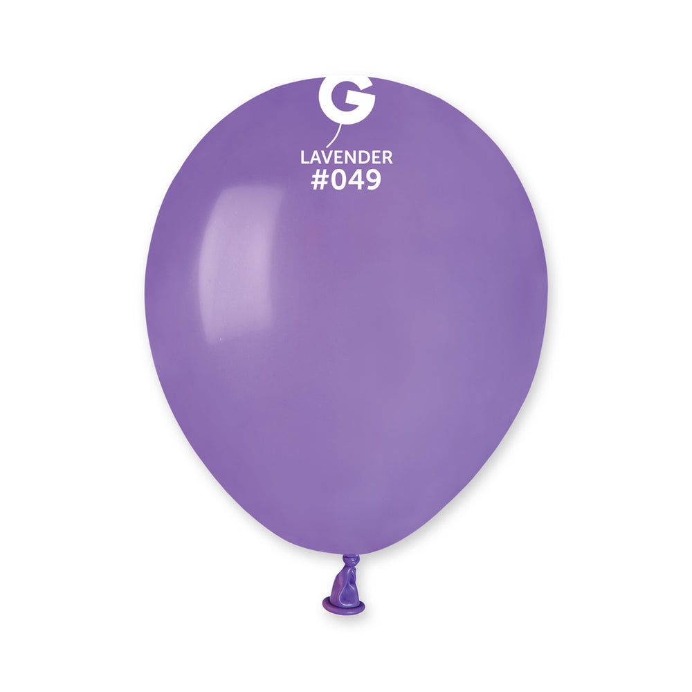 Solid Balloon Lavender A50-049  | 100 balloons per package of 5'' each