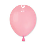 Solid Balloon Pink A50-057  | 100 balloons per package of 5'' each