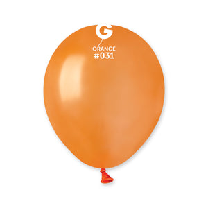 Metallic Balloon Orange AM50-031  | 100 balloons per package of 5'' each