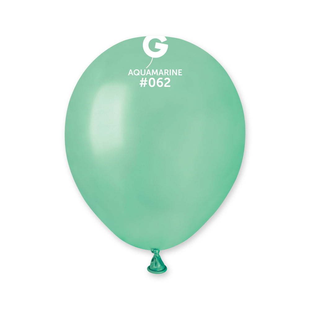 Metallic Balloon Aquamarine AM50-062  | 100 balloons per package of 5'' each