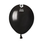 Metallic Balloon Black, AM50-065  | 100 balloons per package of 5'' each