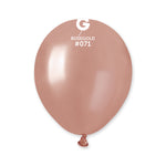 Metallic Balloon Rose Gold AM50-071  | 100 balloons per package of 5'' each