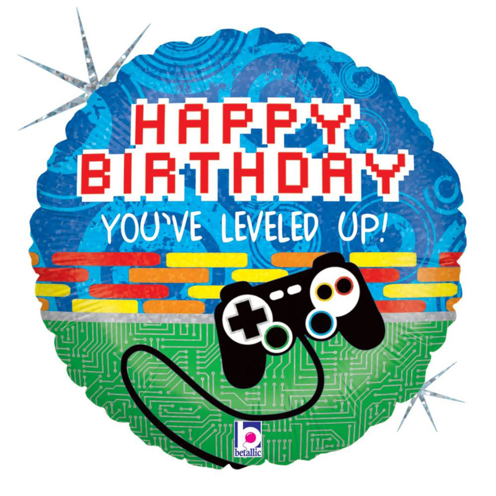 Game Controller Happy Birthday You've Leveled Up! 18"