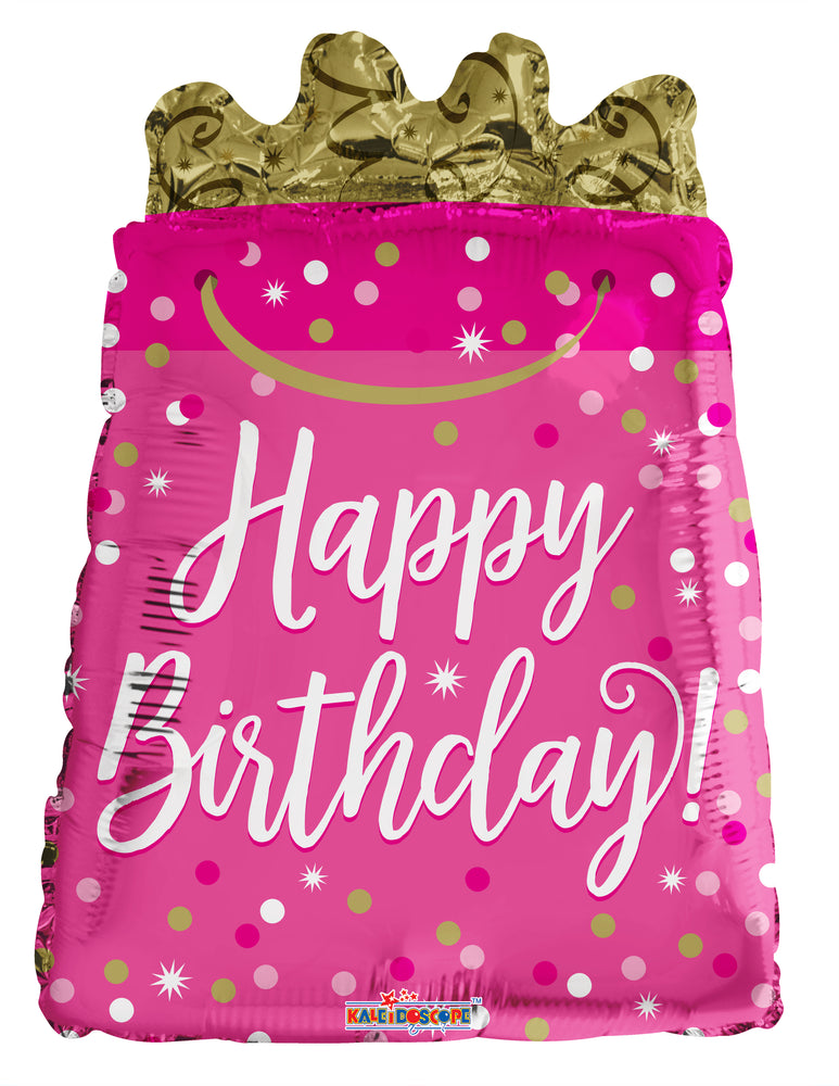 Birthday Gift Bag Shape Foil Balloon 18"