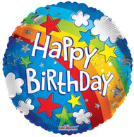 Birthday Rainbow Foil Balloon - 18" in.