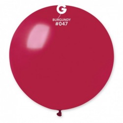 Solid Balloon Burgundy G30-047 | 1 balloon per package of 31''