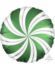 Satin Candy Swirls Foil Balloon 18" in (Choose your color)
