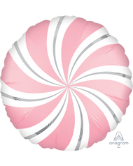 Satin Candy Swirls Foil Balloon 18" in (Choose your color)