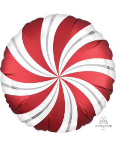 Satin Candy Swirls Foil Balloon 18" in (Choose your color)