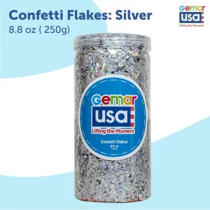 Confetti Jar  Foil Irregular Flakes 8.8 onz. (Choose your color)