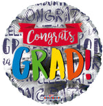 Congrats Grad! Banner Foil Balloon 18"