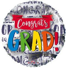 Congrats Grad! Banner Foil Balloon 18