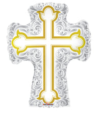 Cross Silver and Gold 28"