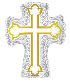 Cross Silver and Gold 28"