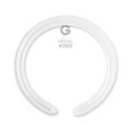 Solid Balloon Crystal D4(260)-000 | 50 balloons per package of 2'' each