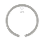 Solid Balloon Grey D4(260)-070 | 50 balloons per package of 2'' each