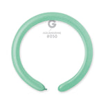 Solid Balloon Aquamarine D4(260)-050 | 50 balloons per package of 2'' each