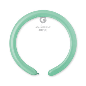 
            
                Load image into Gallery viewer, Solid Balloon Aquamarine D4(260)-050 | 50 balloons per package of 2&amp;#39;&amp;#39; each
            
        
