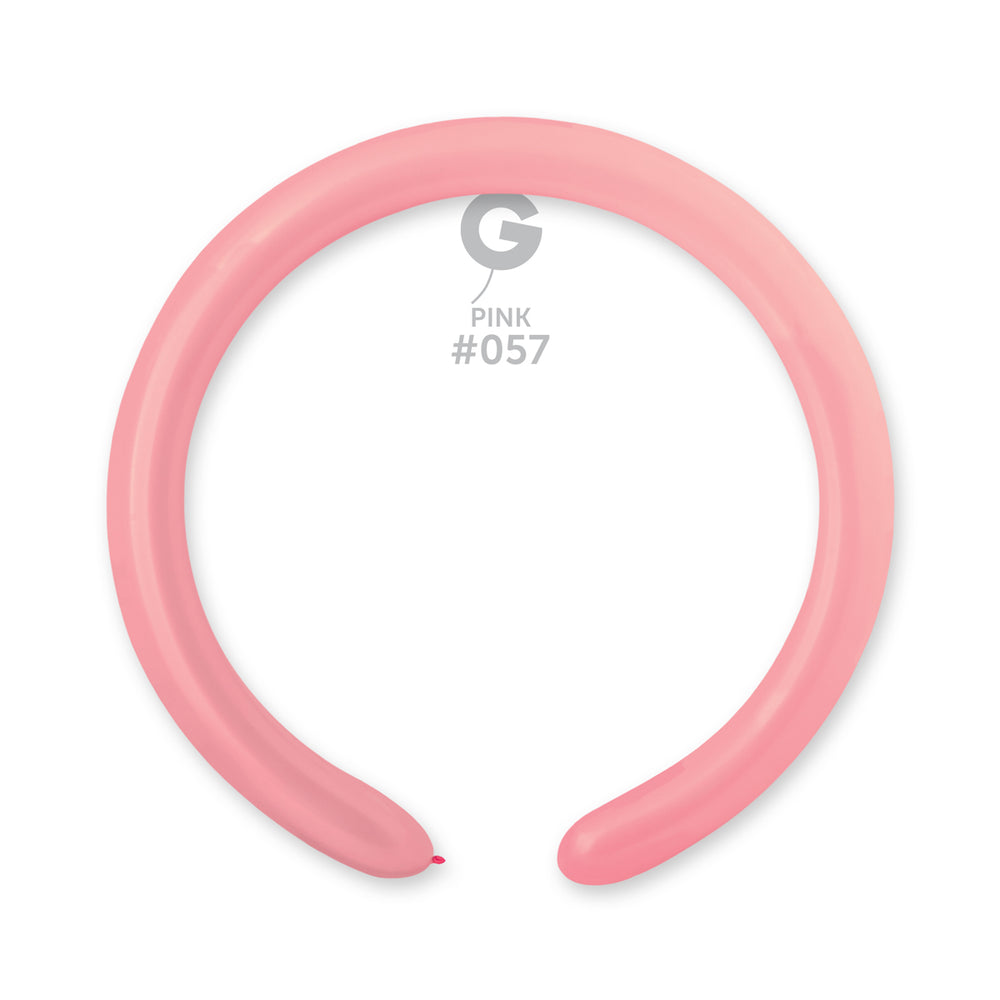 Solid Balloon Pink D4(260)-057 | 50 balloons per package of 2'' each