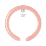 Solid Balloon Baby Pink D4(260)-073 | 50 balloons per package of 2'' each