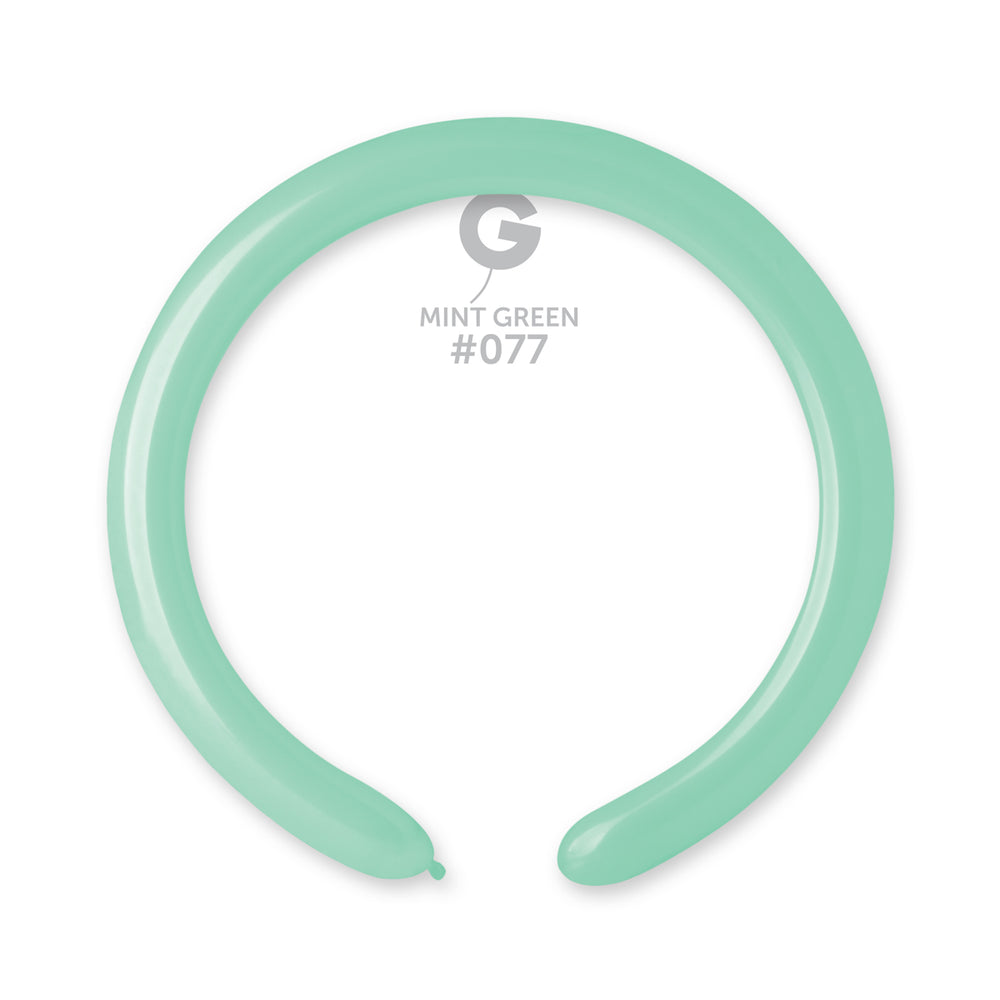 Solid Balloon Mint Green D4(260)-077 | 50 balloons per package of 2'' each