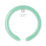 Solid Balloon Mint Green D4(260)-077 | 50 balloons per package of 2'' each