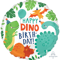 Dino Birthday Foil Balloon - 18