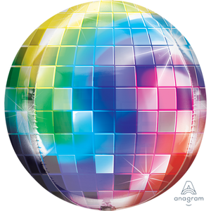 Ultra Shape Foil Balloon Disco Ball Multicolor 15