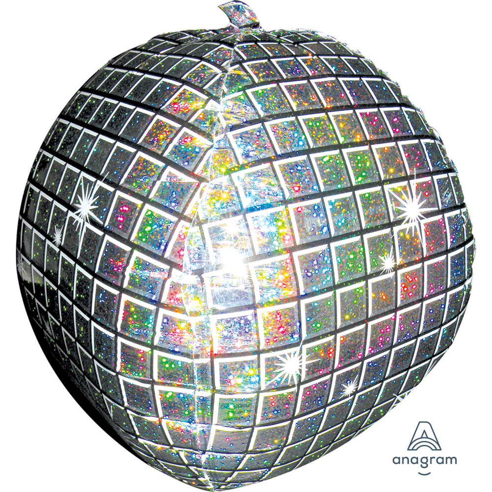 Ultra Shape Foil Balloon Disco Ball 15"