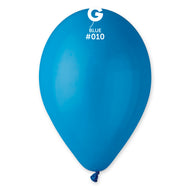 Solid Balloon Blue G110-010 | 50 balloons per package of 12'' each