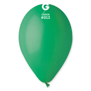 
            
                Load image into Gallery viewer, Solid Balloon Green G110-013 | 50 balloons per package of 12&amp;#39;&amp;#39; each | Gemar Balloons USA
            
        