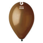 Solid Balloon Brown G110-048 | 50 balloons per package of 12'' each