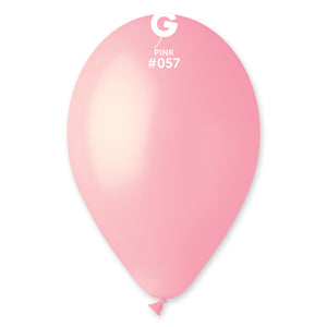 Solid Balloon Pink G110-057 | 50 balloons per package of 12'' each | Gemar Balloons USA