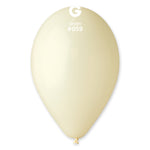 Solid Balloon Ivory G110-059 | 50 balloons per package of 12'' each | Gemar Balloons USA