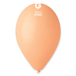 Solid Balloon Peach G110-060 | 50 balloons per package of 12'' each | Gemar Balloons USA