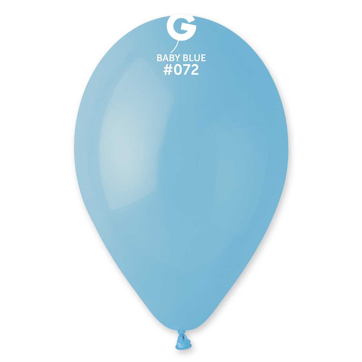 Solid Balloon Baby Blue G110-072 | 50 balloons per package of 12'' each | Gemar Balloons USA